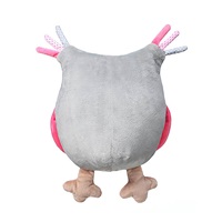 Stuffed toy with rattle Baby Ono Owl pink