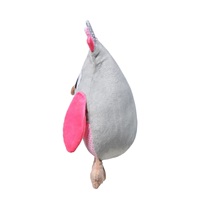 Stuffed toy with rattle Baby Ono Owl pink