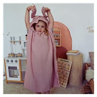 Baby muslin poncho New Baby Feeling pink 80 cm, size M