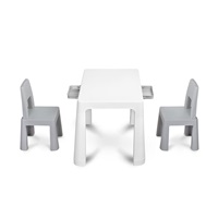 Children‘s table set with 2 armchairs Toyz MONTI grey