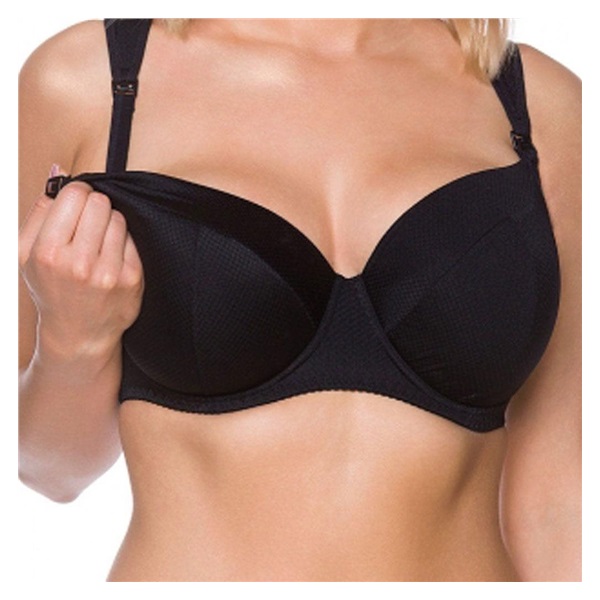 Reinforced nursing bra New Baby Ella black, size 80E