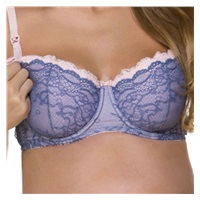 Lace nursing bra New Baby Emily blue, size 70E