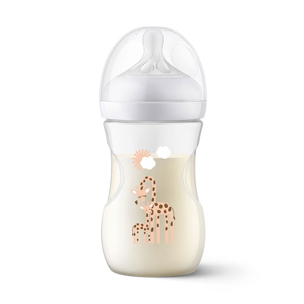 Avent Natural Response Bottle 260 ml +1m giraffe