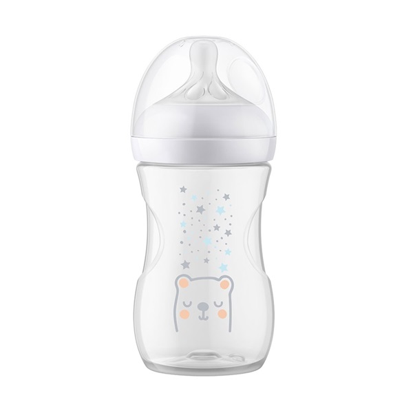 Avent Natural Response Bottle with Air Free Valve 260 ml +1m Bear