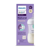 Avent Natural Response Bottle with Air Free Valve 260 ml +1m Bear