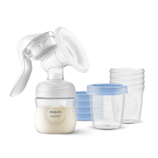 Manual breast pump Avent+ VIA 180ml 5pcs