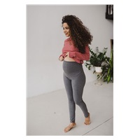 High waisted maternity leggings milk & love grey melange, size S