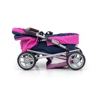 Milly Mally Alice Prestige Navy Baby Stroller for Dolls