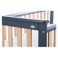 Drewex Leo cot with pull-down side Drewex Leo graphite