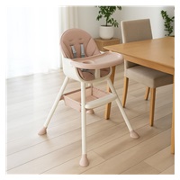 Dining chair Baby Mix Nora dusty pink