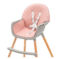 Dining chair Baby Mix Freja wooden dusty pink