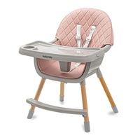 Dining chair Baby Mix Freja wooden dusty pink