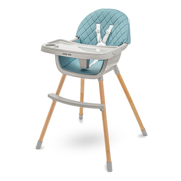 Dining chair Baby Mix Freja wooden dusty green