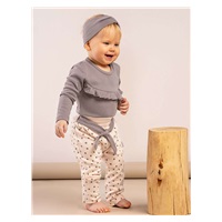 Baby body with long sleeves Nicol Sara grey, size 86 (12-18m)