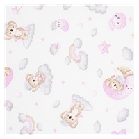 New Baby STANDARD foam mattress 120x60x6 cm koala pink