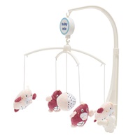 Carousel above the crib Baby Mix Moles pink