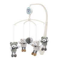 Carousel above the crib Baby Mix Little Bears grey