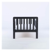 Drewex Nidum 140x70 cm graphite children‘s bed with barrier and drawer