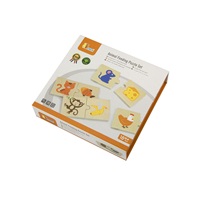 Wooden puzzle Viga Feeding animals