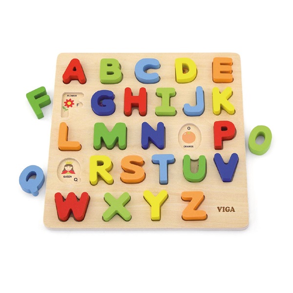 Viga Alphabet wooden jigsaw