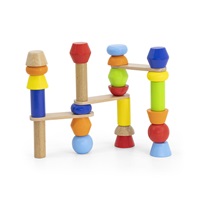 Wooden game Viga Building Towers