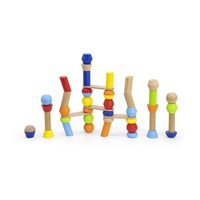 Wooden game Viga Building Towers