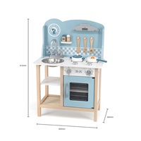 Children‘s wooden kitchen Viga blue