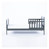 Drewex Olek 140x70 cm graphite children‘s bed with barrier and drawer