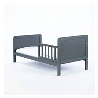 Drewex Olek 140x70 cm graphite children‘s bed with barrier and drawer