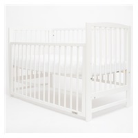 New Baby LILLY crib with pull-down sidewall white