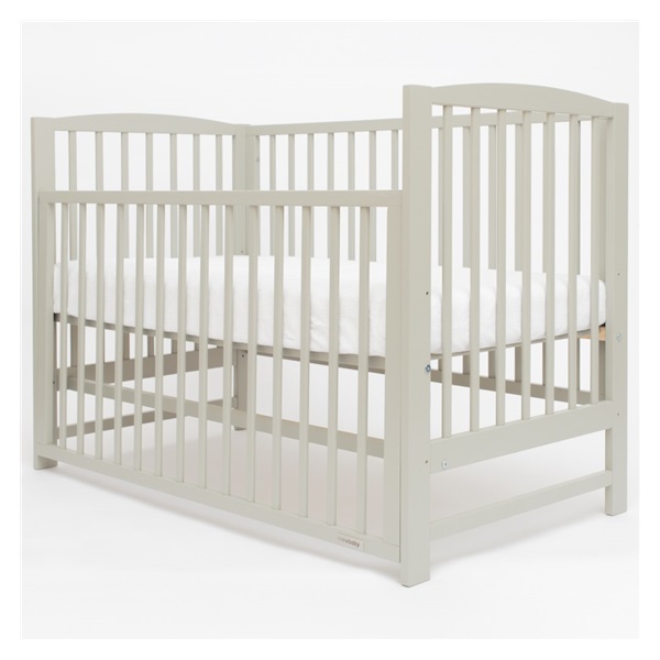 New Baby LILLY crib with pull-down sidewall grey