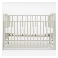 New Baby LILLY crib with pull-down sidewall grey