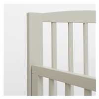 New Baby LILLY crib with pull-down sidewall grey