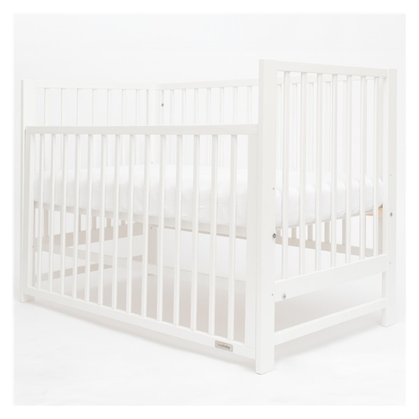 New Baby BASIC cot with pull-down sidewall white