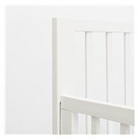 New Baby BASIC cot with pull-down sidewall white