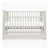 Baby cot New Baby BASIC with removable sidewall grey