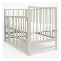 Baby cot New Baby BASIC with removable sidewall grey