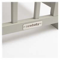 Baby cot New Baby BASIC with removable sidewall grey