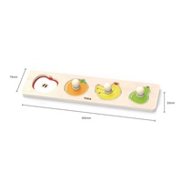 Wooden puzzle with handles Viga Fruit