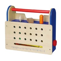 Wooden screwdriving set with tools Viga