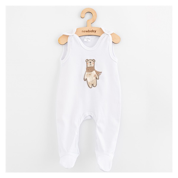 New Baby Polar Bear Cotton Baby Rompers, size 56 (0-3m)