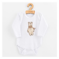 New Baby Polar Bear Long Sleeve Baby Bodysuit, size 56 (0-3m)