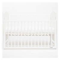 Baby cot New Baby MIA Zebra with removable sidewall white