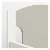 New Baby MIA crib with pull-down sidewall grey