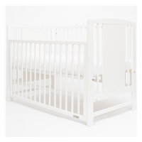 New Baby POLLY cot with pull-down sidewall white