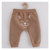 Baby Sweatpants and Sweatshirt New Baby Animals Cat beige, size 62 (3-6m)