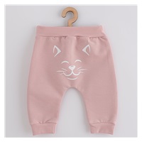 Baby sweatpants and sweatshirt New Baby Animals Cat old pink, size 68 (4-6m)