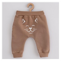 Baby Sweatpants and Sweatshirt New Baby Animals Cat beige, size 74 (6-9m)