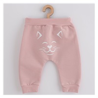 Baby sweatpants and sweatshirt New Baby Animals Cat old pink, size 74 (6-9m)