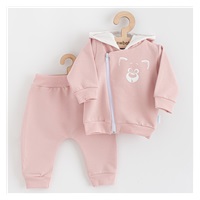 Baby Sweatpants and Sweatshirt New Baby Animals Bear old pink, size 74 (6-9m)